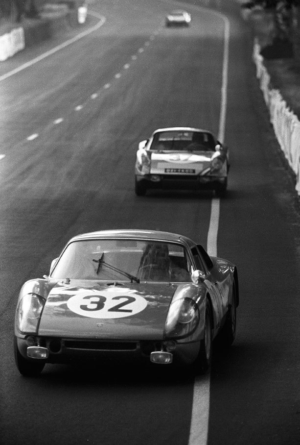 Herbert Linge (D) and Peter Nöcker (D) on Porsche 904/6 #906-001 (S-UN 441), entered by Porsche System Engineering