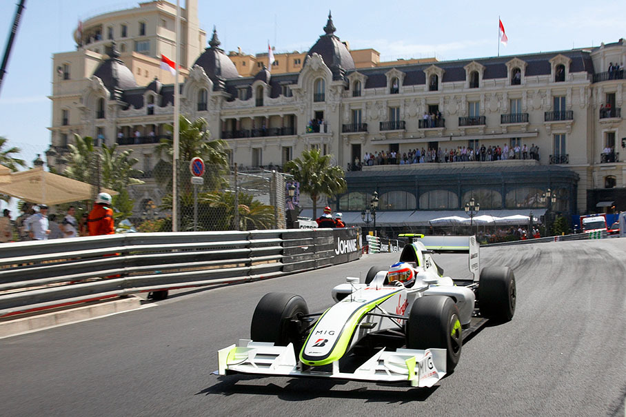 Rubens Barrichello, Brawn Grand Prix, at the Hotel de Paris