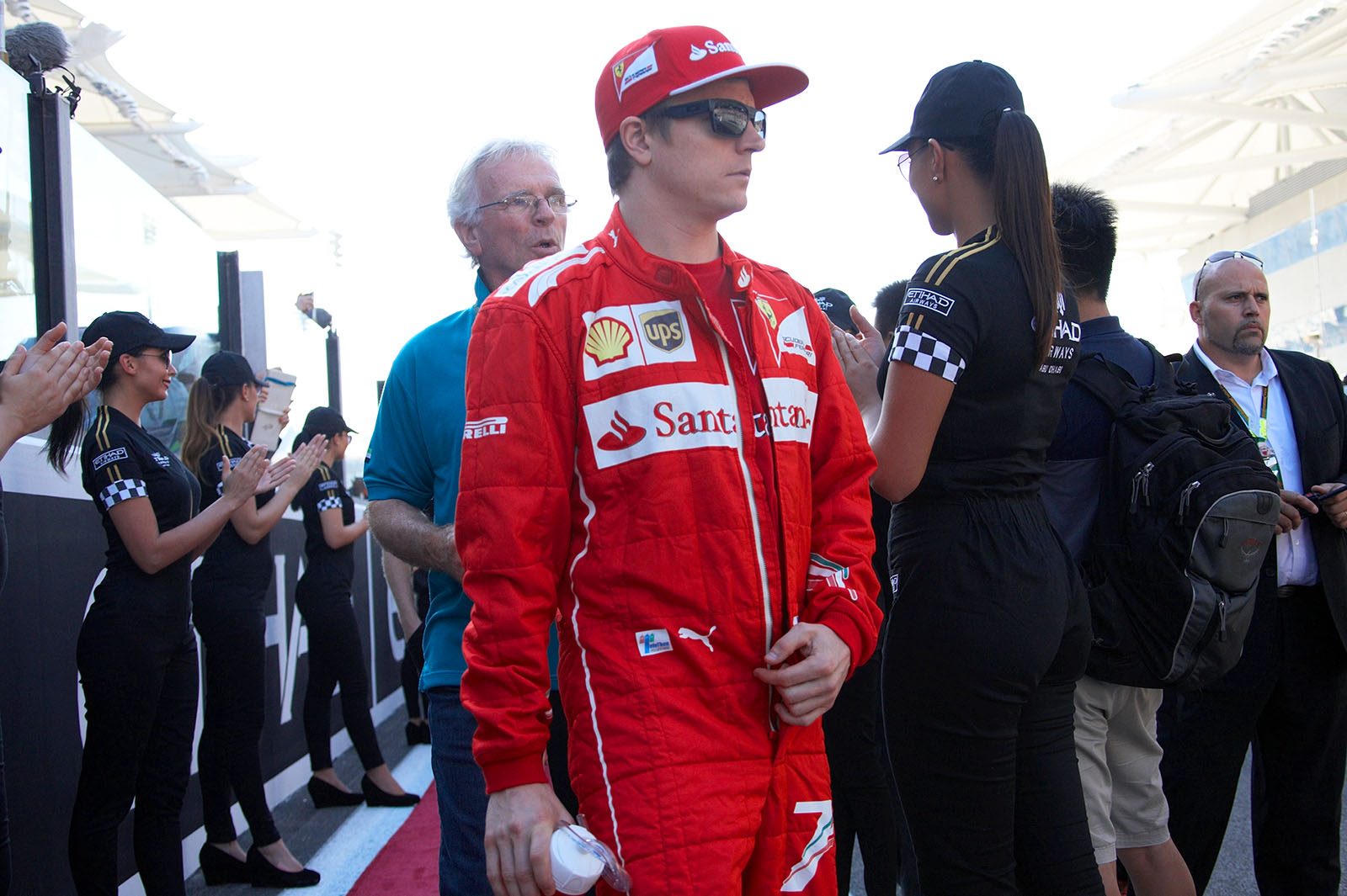 Kimi Raikkonen in a relaxed mode, Abu Dhabi Grand Prix, 2014