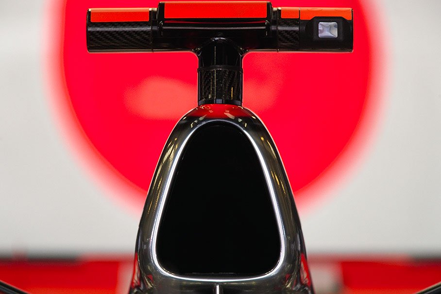 McLaren Mercedes airbox with onboard camera attached