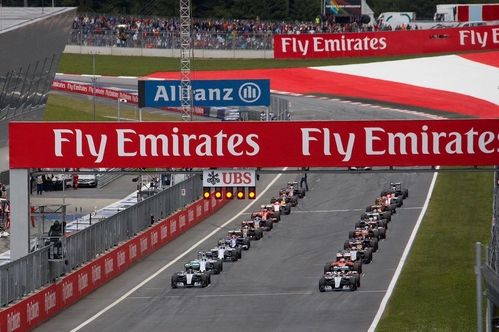 Race about to start, Spielberg, Austrian Grand Prix, 2015