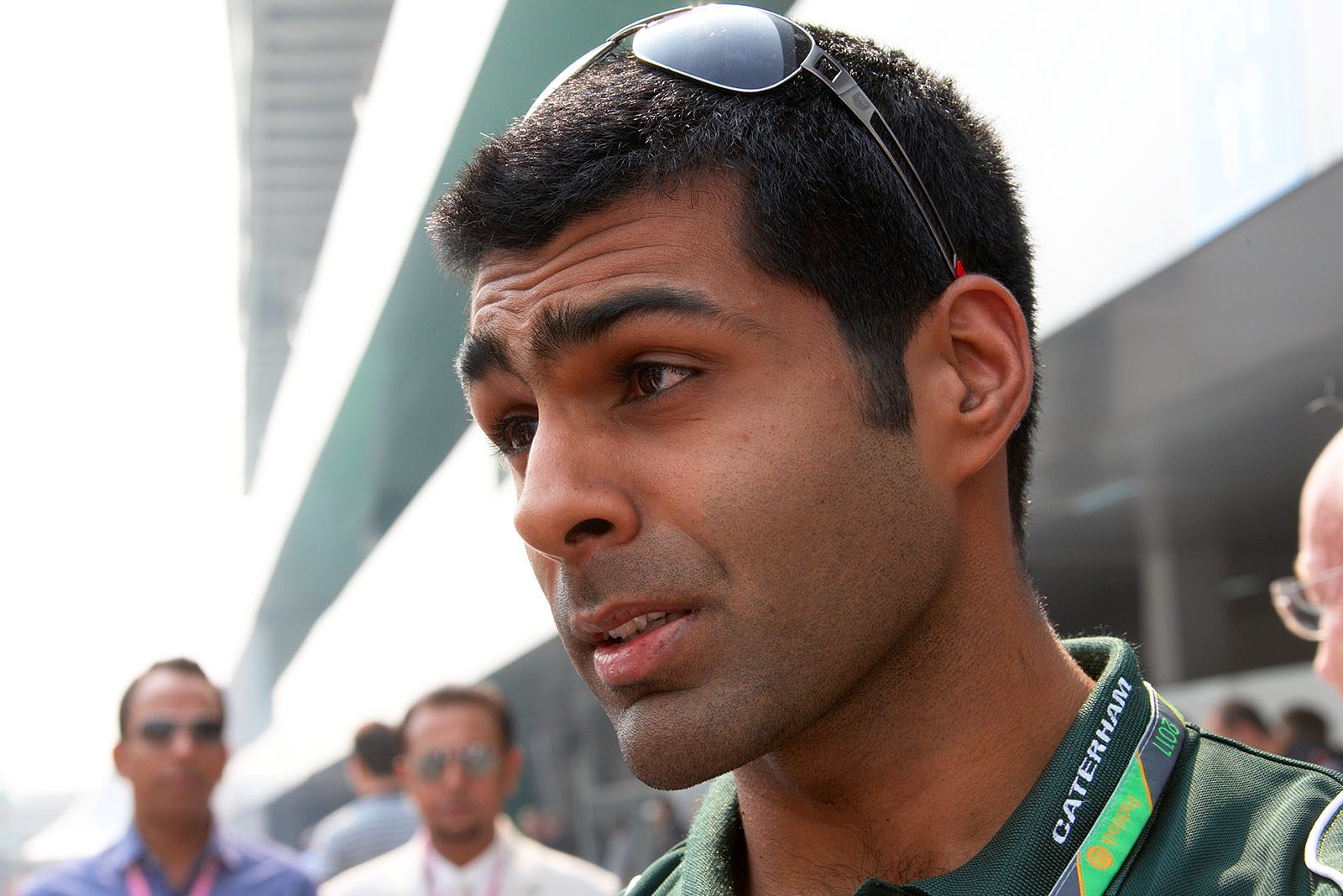 Karun Chandhok, Team Lotus driver and son of vice-president of the Federation of Motor Sports Clubs of India Vicky Chandhok