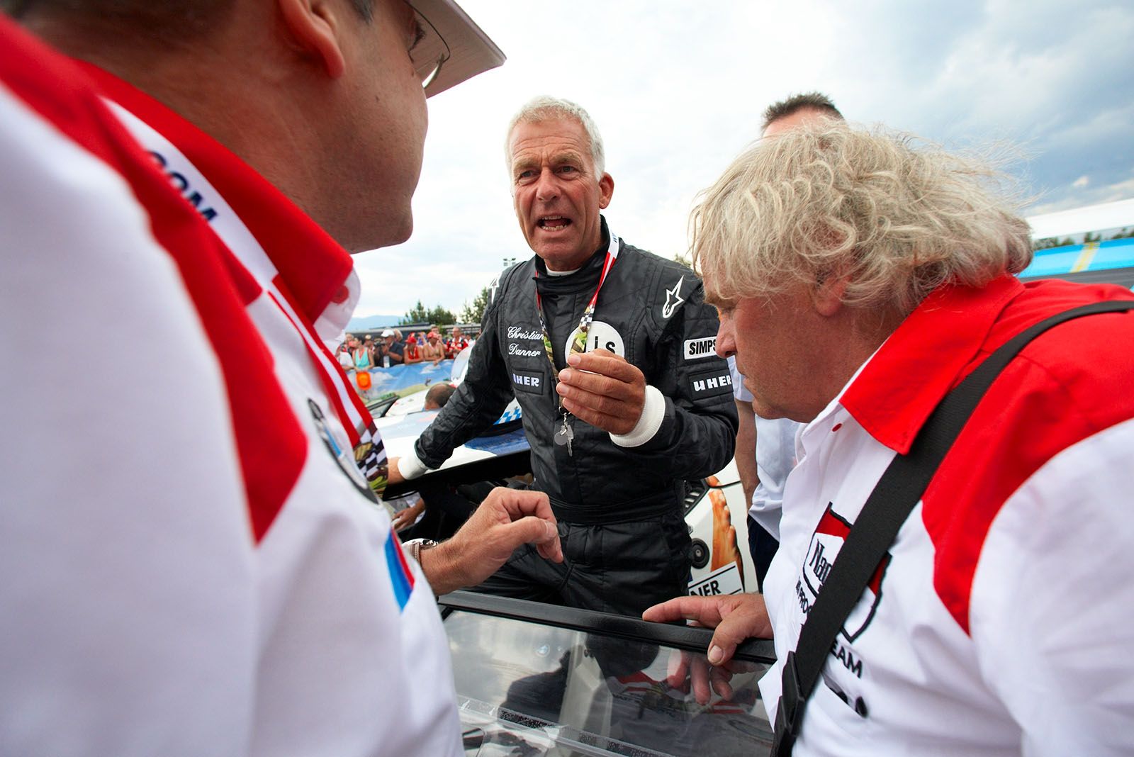 Christian Danner with his Procar BMW team