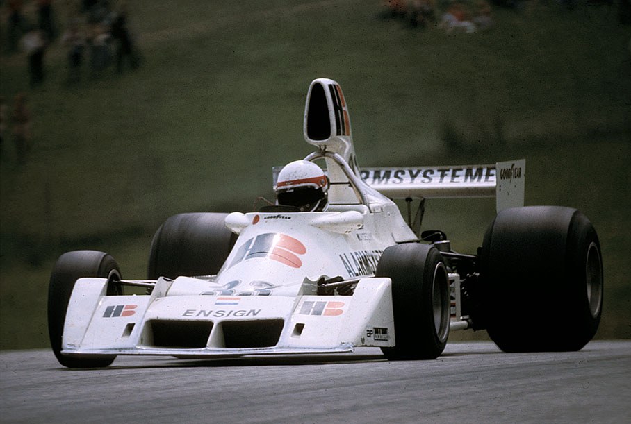 Roelof Wunderink, Ensign-Cosworth, Austrian GP 1975