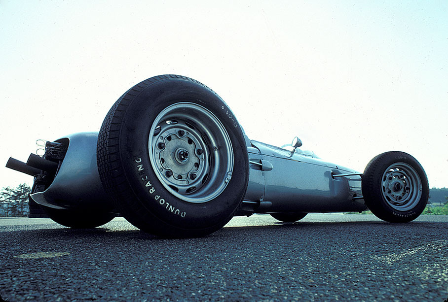 The winning race car of the French Grand Prix at Rouen-Les-Essarts, the Porsche 'Typ 804' 1962, driven to victory by the 'Eagle' Dan Gurney. It raced just in 1962  because Porsche built it for F1 only and stopped participating F1 in the end of the season.