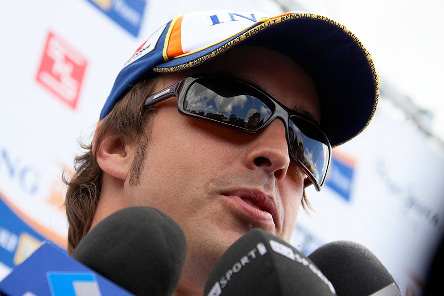 Fernando Alonso gives interview