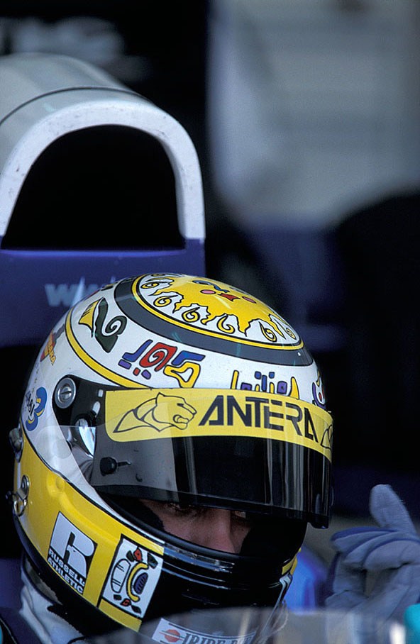 Domenico 'Mimmo' Schiattarella's colourful helmet design