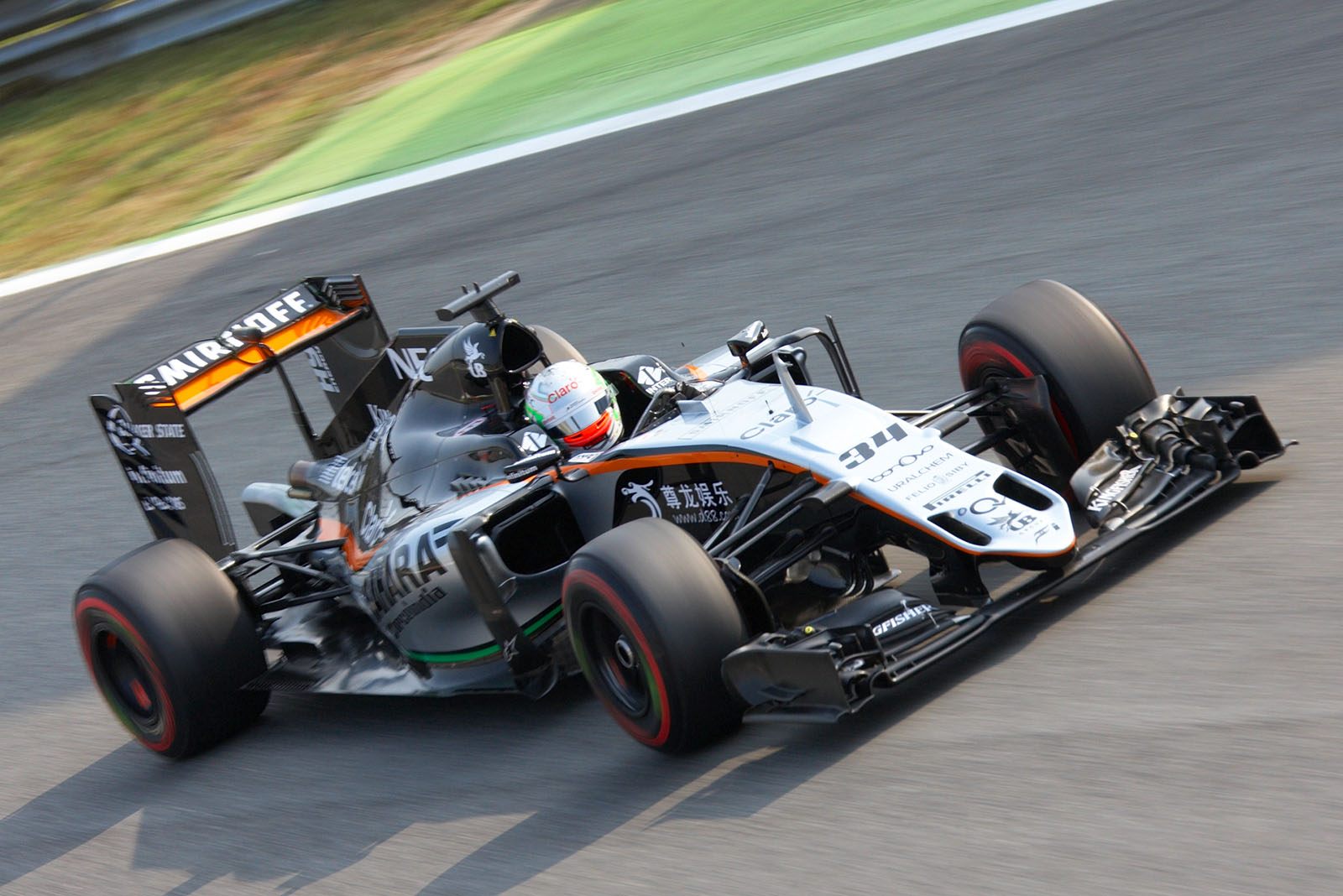 Friday practice driver Alfonso Celis, Force India-Mercedes, Monza, Italian Grand Prix, 2016
