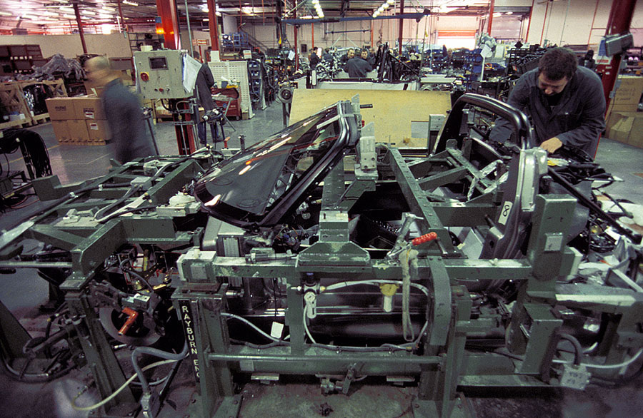 Lotus factory in Hethel, Norfolk, England 1999