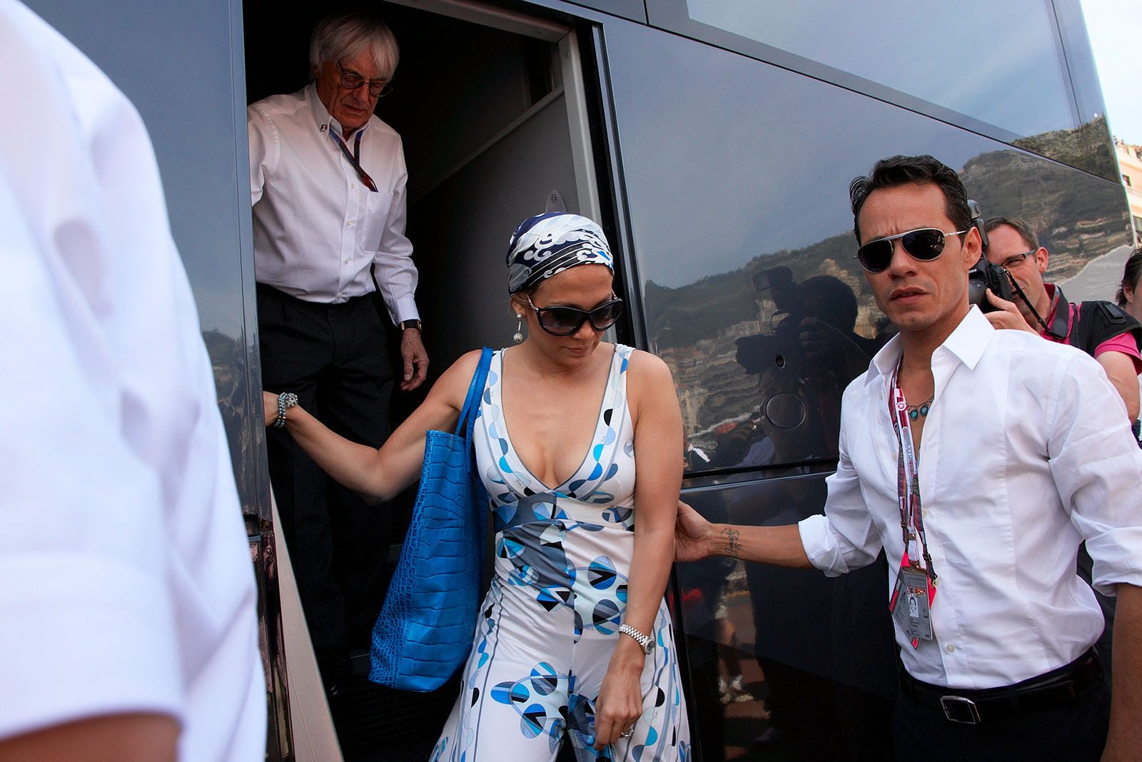 Jennifer Lopez with her husband Mark Anthony