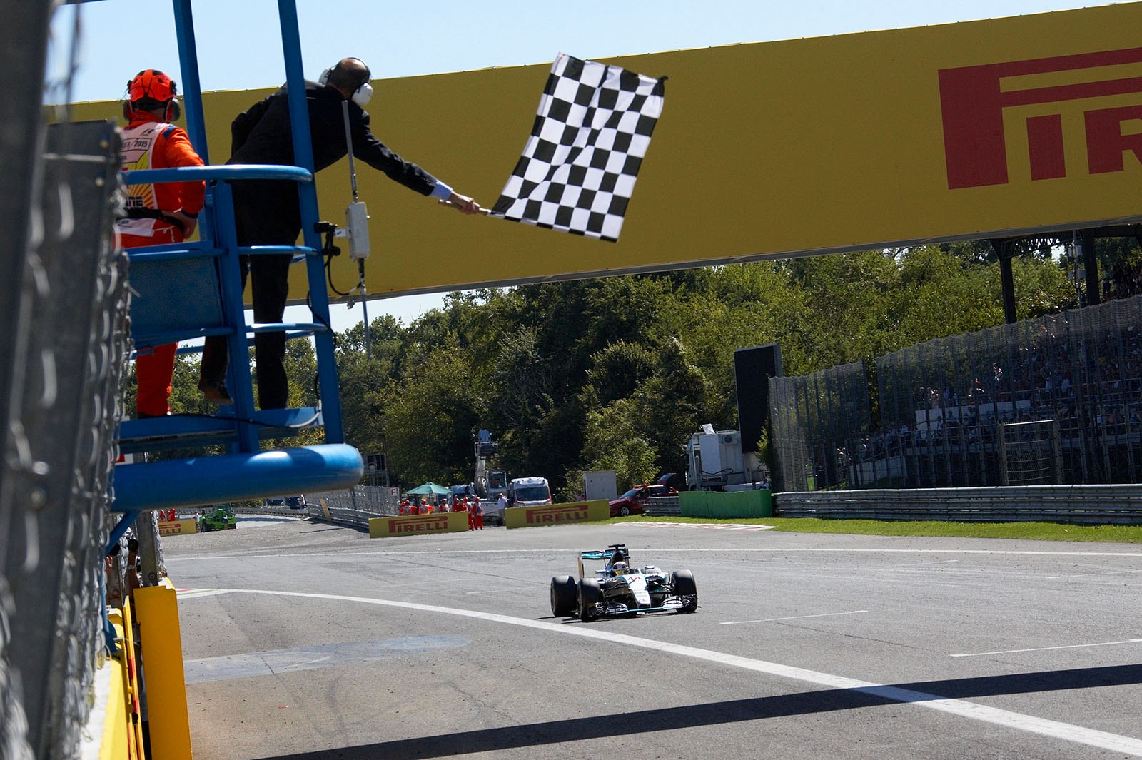 Lewis Hamilton, Mercedes, is closing in on his third Formula 1 Championship title after winning the Italian Grand Prix at Monza, 2015