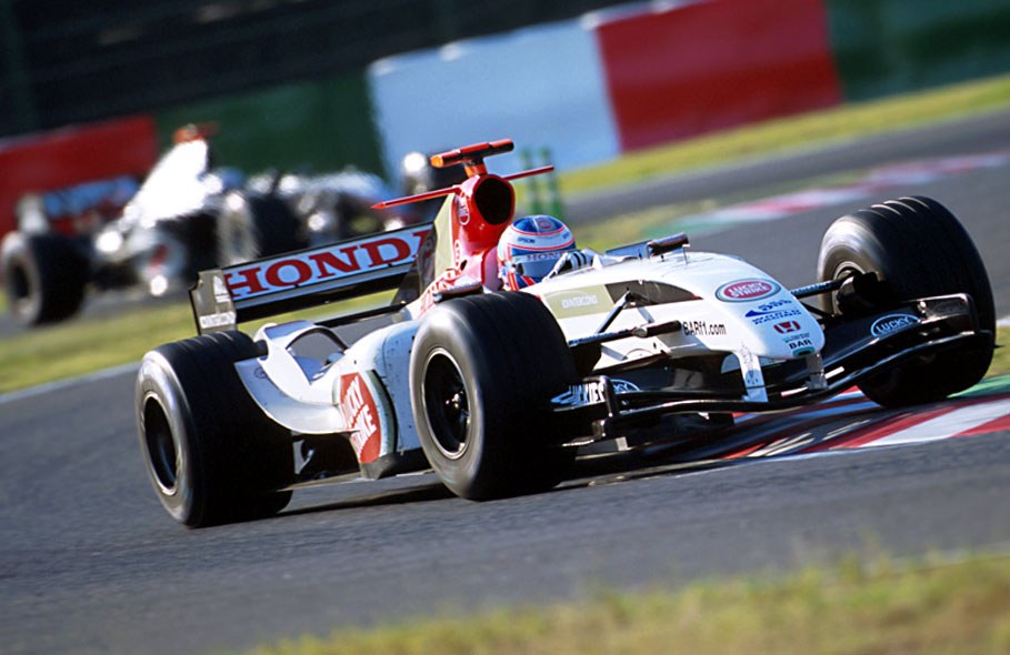 Jenson Button in his BAR Honda