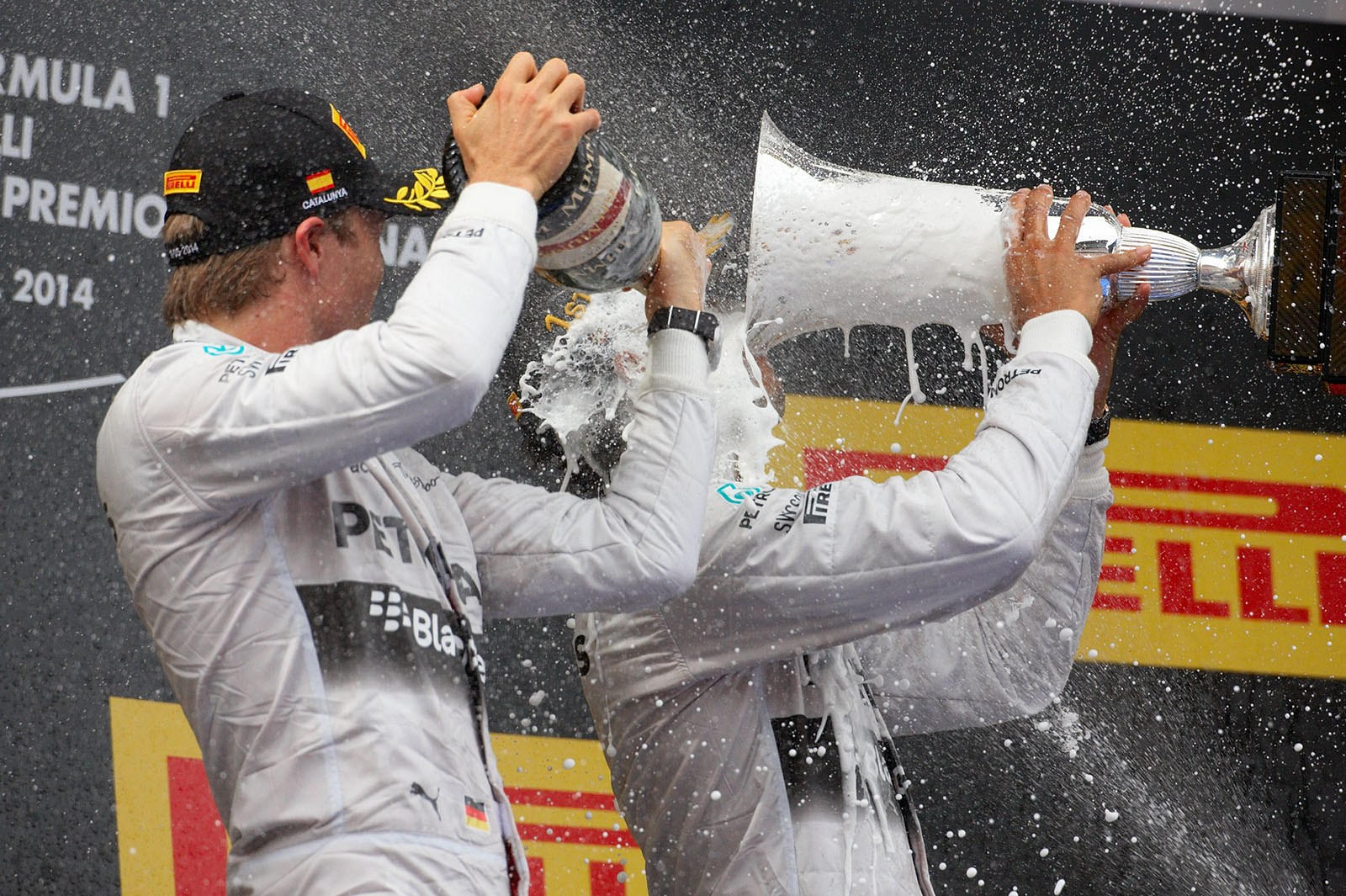 Ok, I did not win the race, but now it's my turn ... , Nico Rosberg on team-mate Hamilton, Spanish Grand Prix, Barcelona, 2014