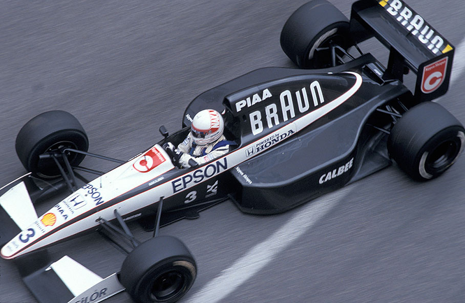 Satoru Nakajima on Tyrrell-Honda