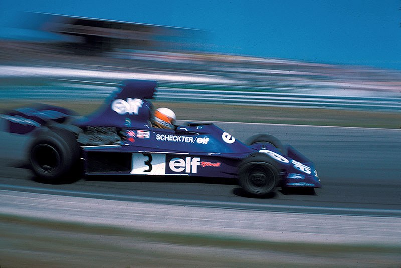 Jody Scheckter in a Tyrrell-Cosworth 007, Dutch GP Zandvoort 1975