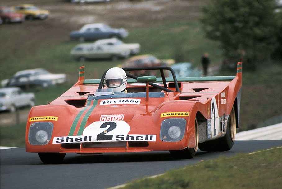 Second placed Ferrari 312PB #0890 driven by Arturo Merzario (I) and Brian Redman (GB)