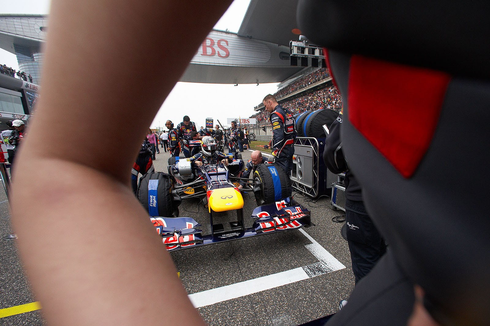 Sebastian Vettel, Red Bull Racing, arrives on a remarkeable 11th grid position