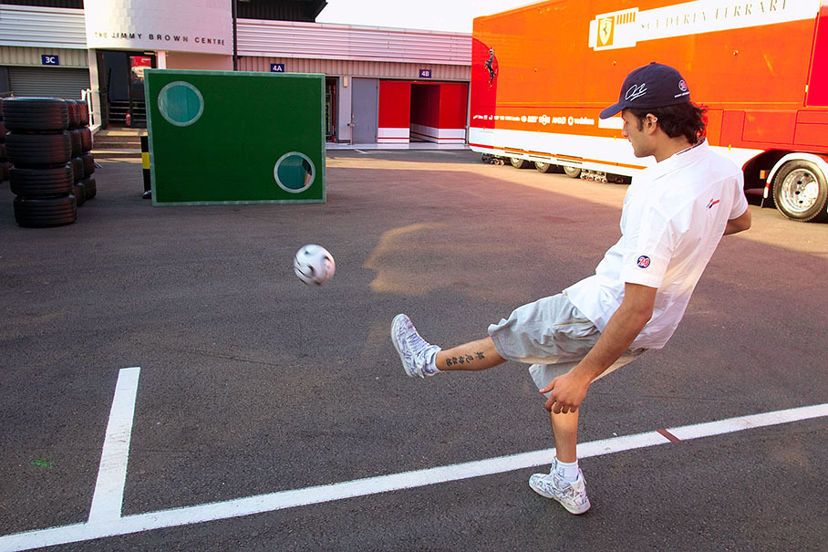 Infected with FIFA fever, Tonio showing off with his football skills
