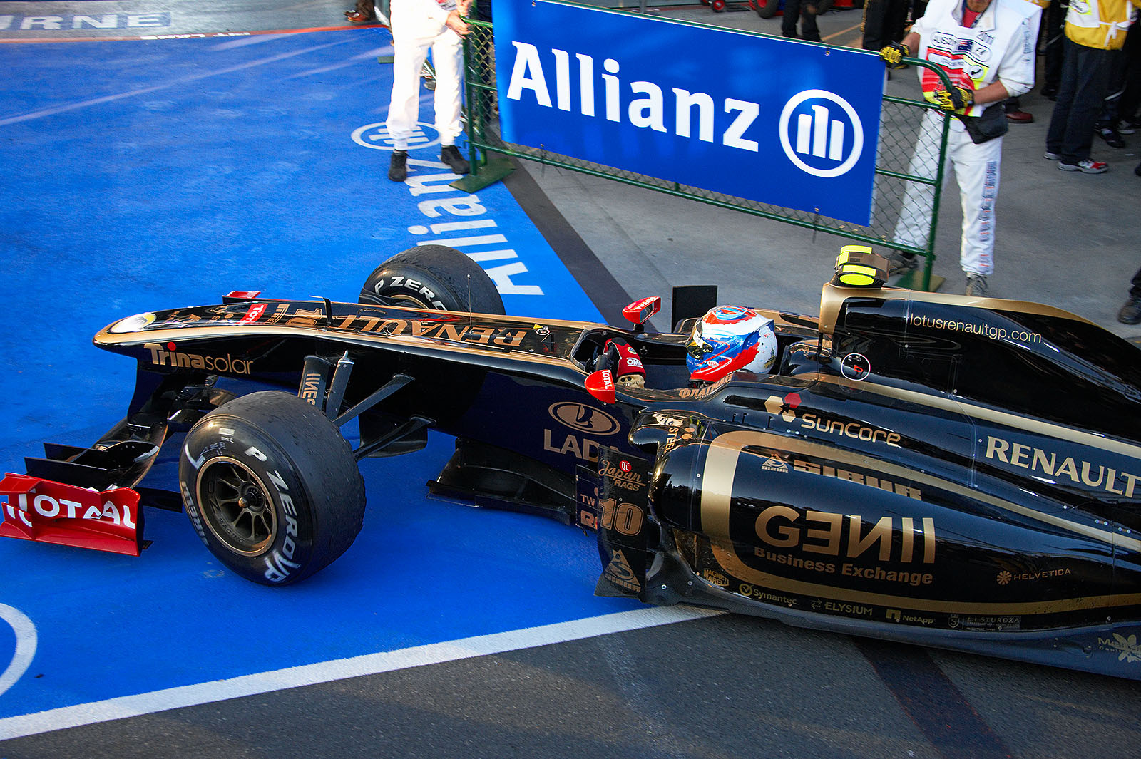 Vitaly Petrov, Lotus Renault GP, proves to be the fastest Russian, he earned a fabulous third position and his first podium, he also is the first Russian on podium ever