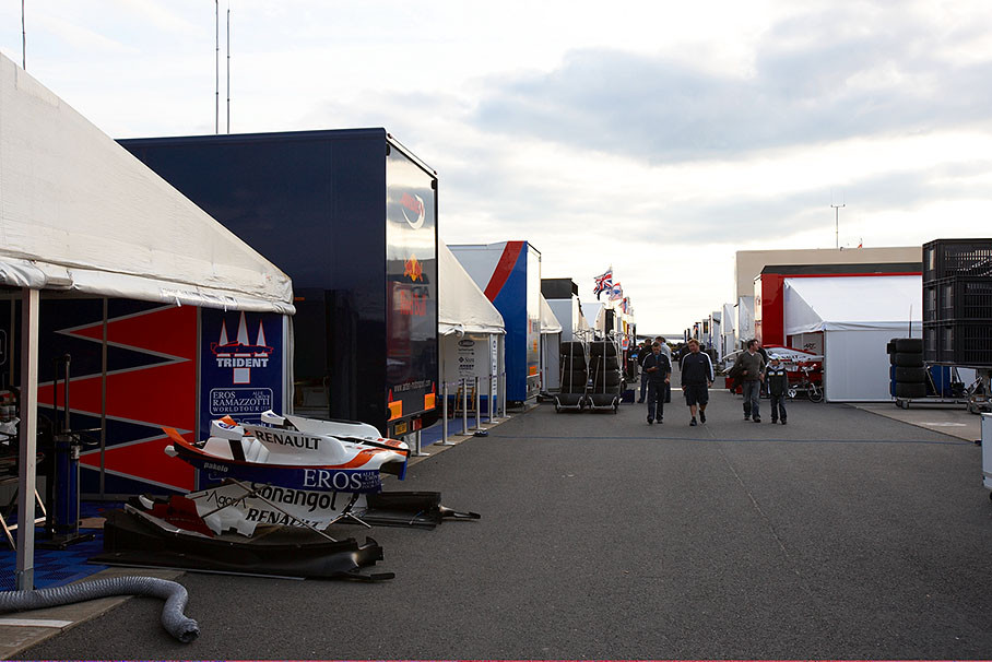 GP2 paddock