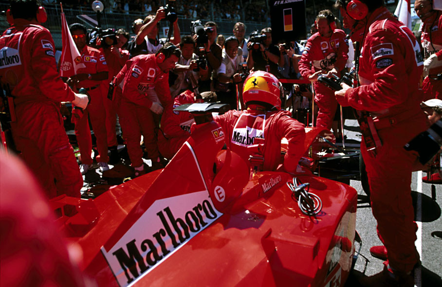 Schumacher preparing for the race