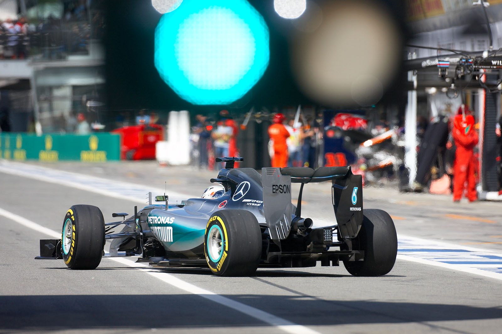 Pole setter Lewis Hamilton, Mercedes, Italian Grand Prix, Monza, 2015
