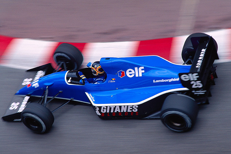 Belgian Thierry Boutsen, Ligier-Lamborghini