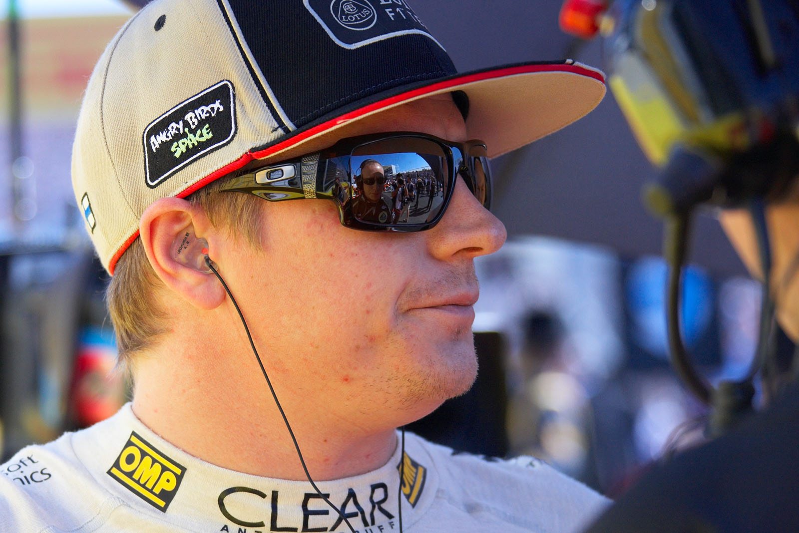Kimi Raikkonen, Lotus F1 team, at the grid
