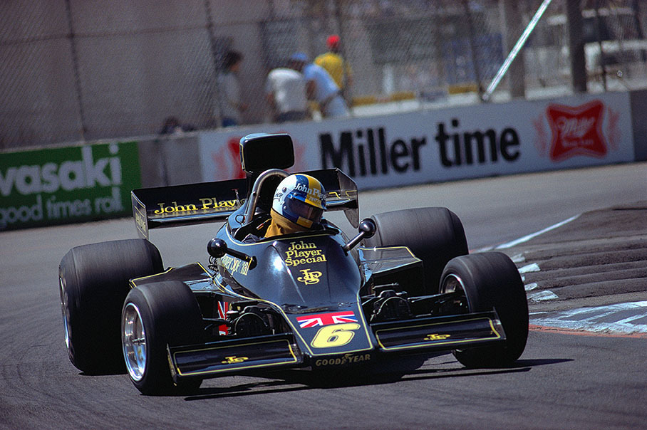 USA-West GP: Gunnar Nilsson in his Lotus Ford-Cosworth