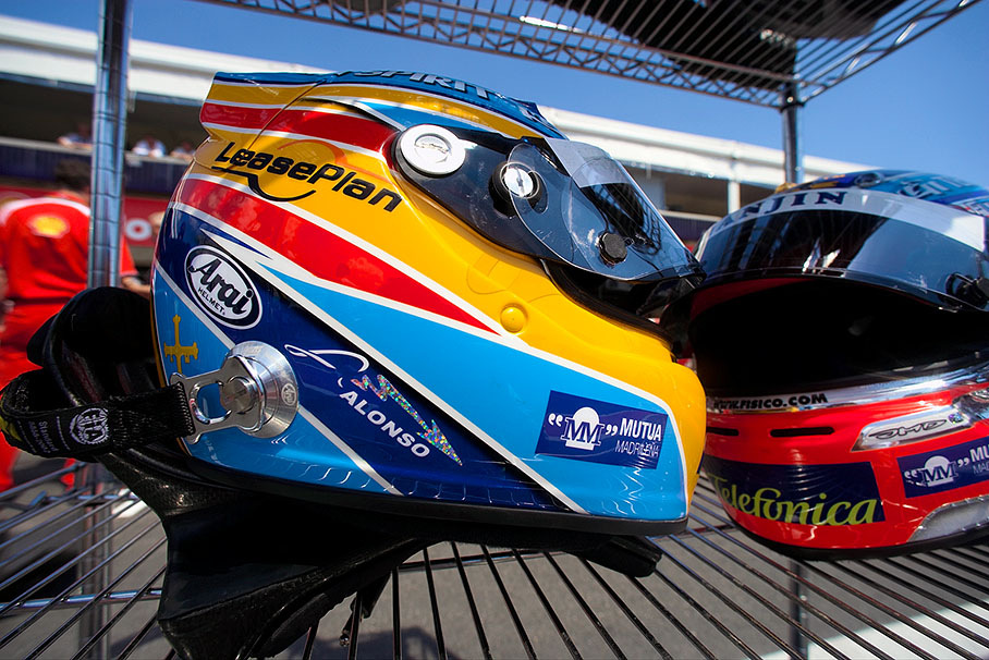 Helmet of Fernando Alonso
