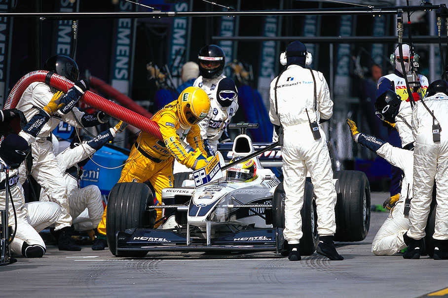 Pit stop of Ralf Schumacher