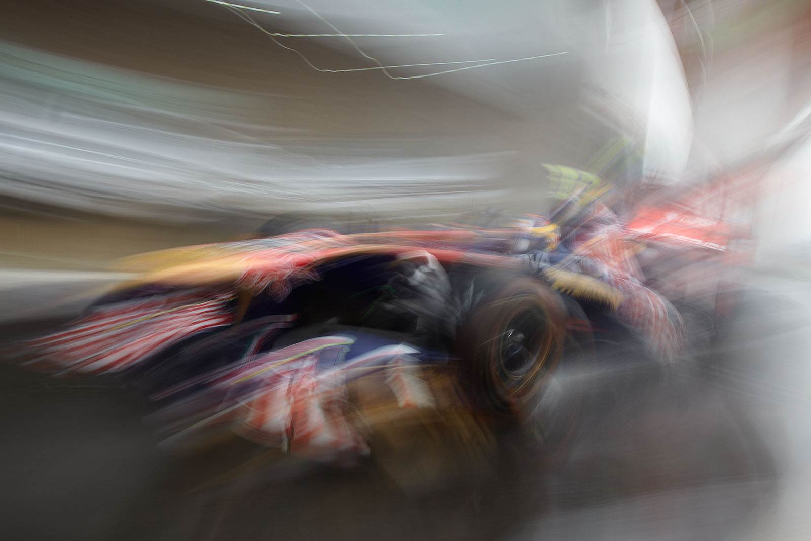 Jean-Eric Vergne on a Toro Rosso-Ferrari