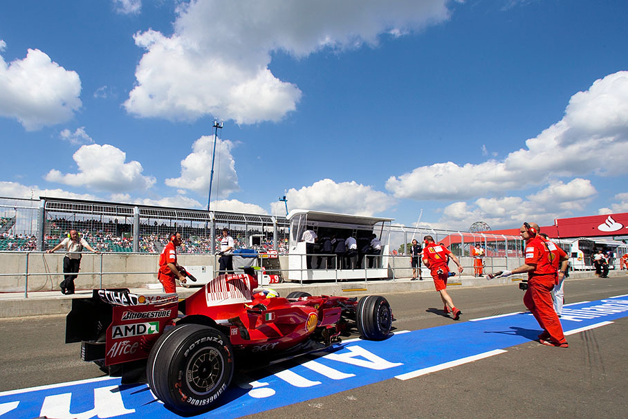 Felipe Massa in pit lane