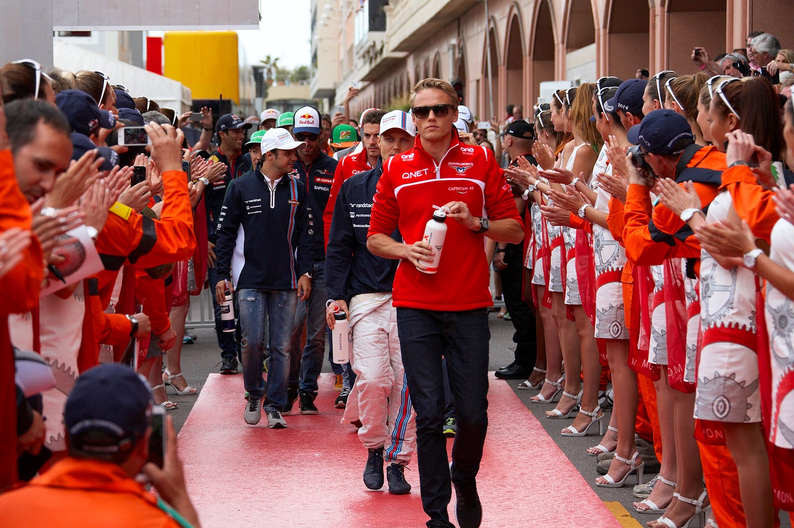 Sunday drivers parade, with Max Chilton