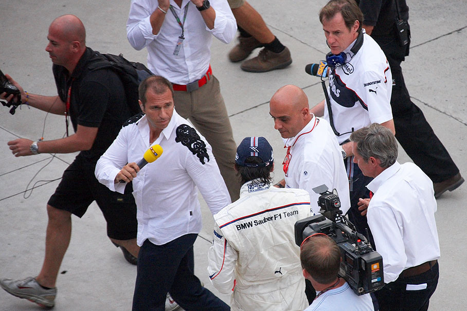 Media chases Kubica who was promising a title contender