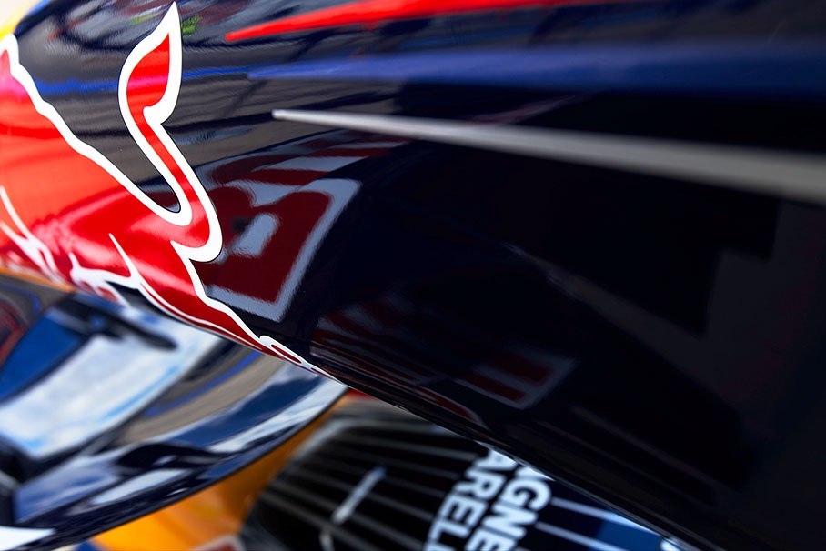 Reflections on a Red Bull's nose cone