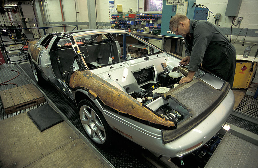Lotus factory in Hethel, Norfolk, England 1999
