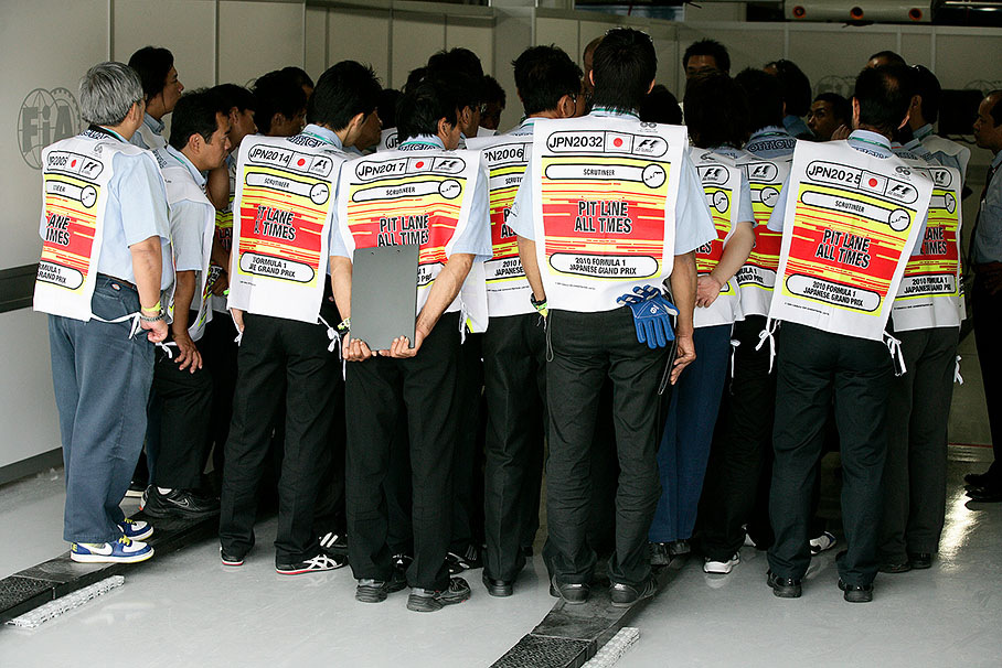 FIA briefing for the Japanese pit lane marshals
