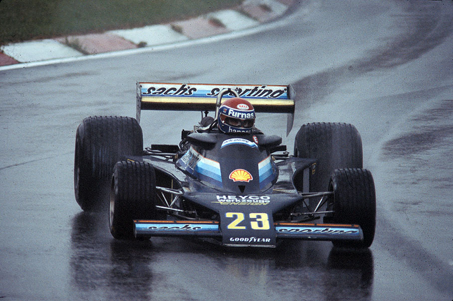 Who is this driver on Harald Ertl's Ensign-Cosworth during the weekend of the Austrian GP 1978?