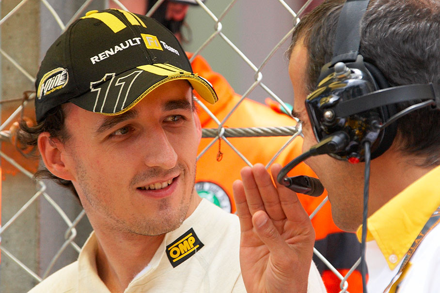 Second qualifier Kubica besides the grid before the race