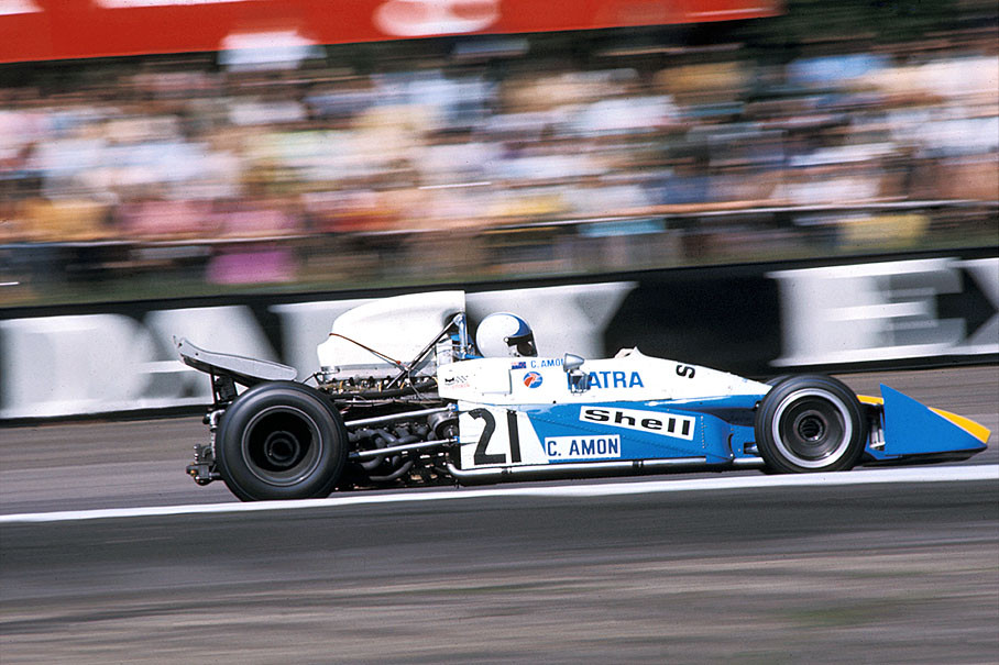Chris Amon in his Matra Simca-Matra MS120B