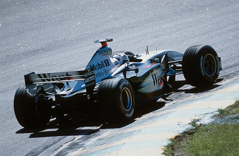 David Coulthard earned a fair third place