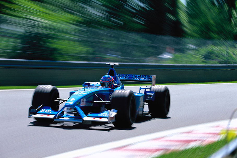 Jenson Button in his Benetton-Renault