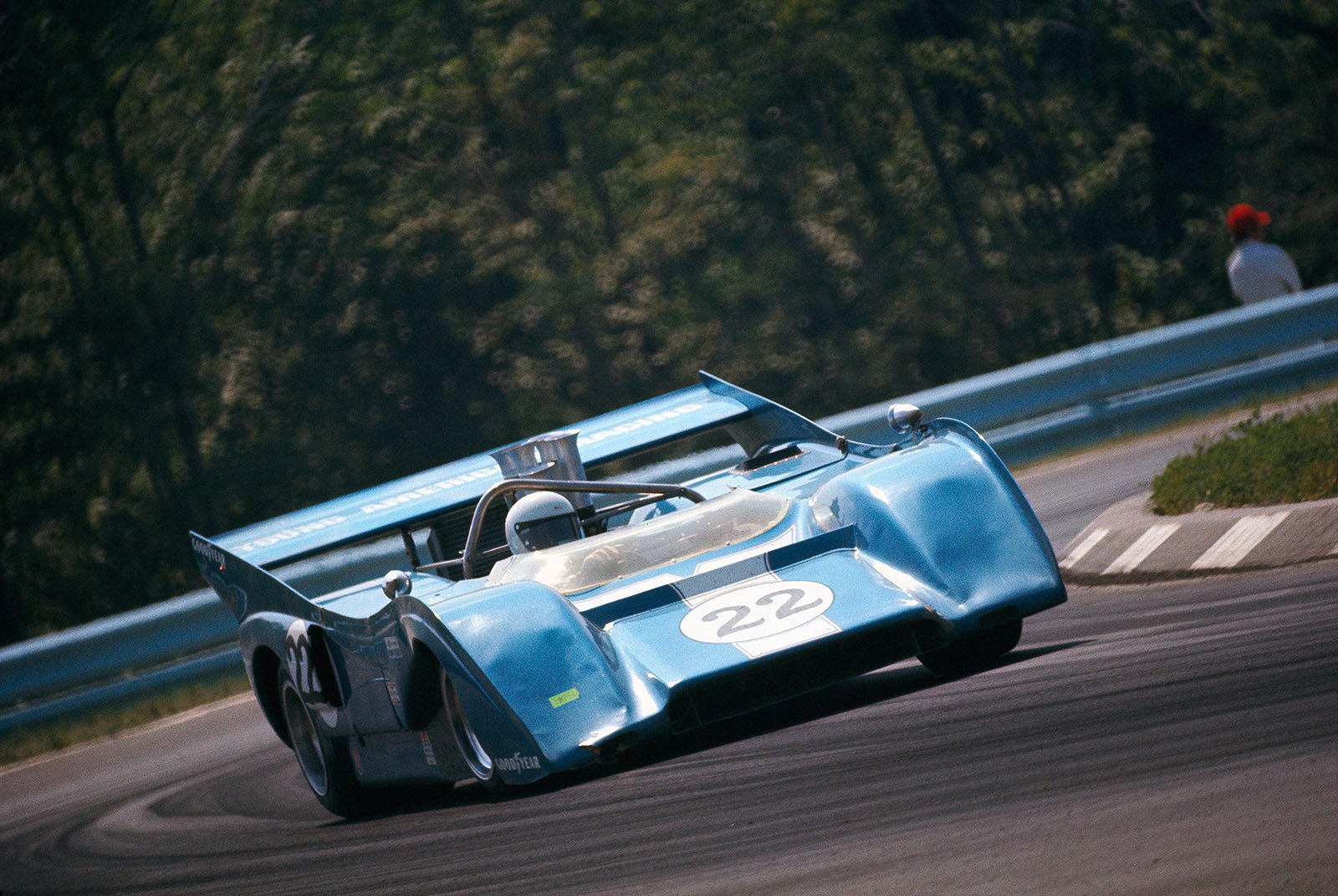 FranÁois Cevert (F) in a McLaren M8F Chevrolet