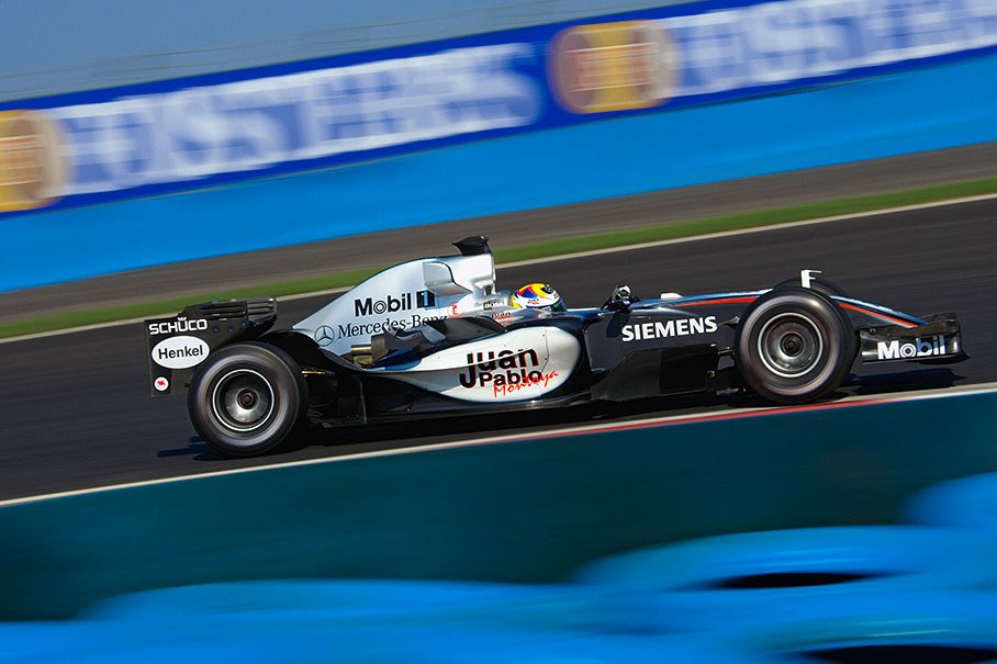 Juan Pablo Montoya of McLaren-Mercedes.
