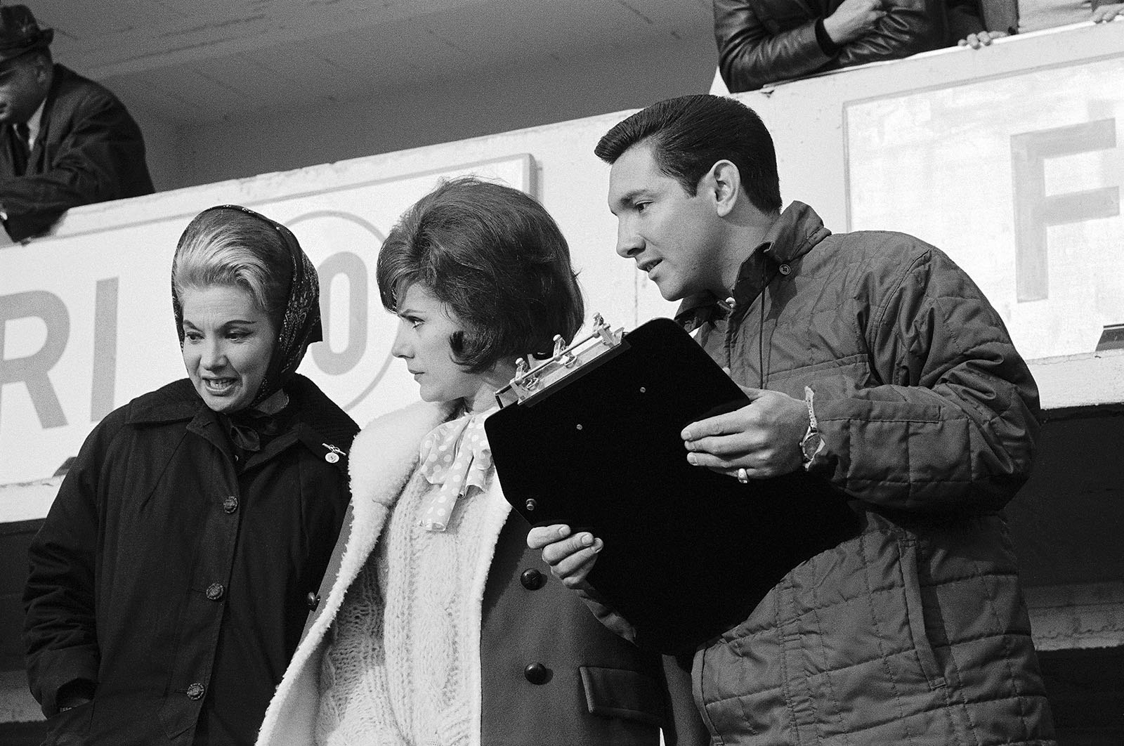 Pedro Rodriguez with his wife and a friend at the pits