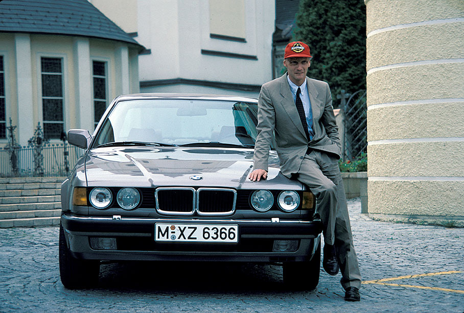 BMW 750iL (E32), 1987, driven by Niki Lauda