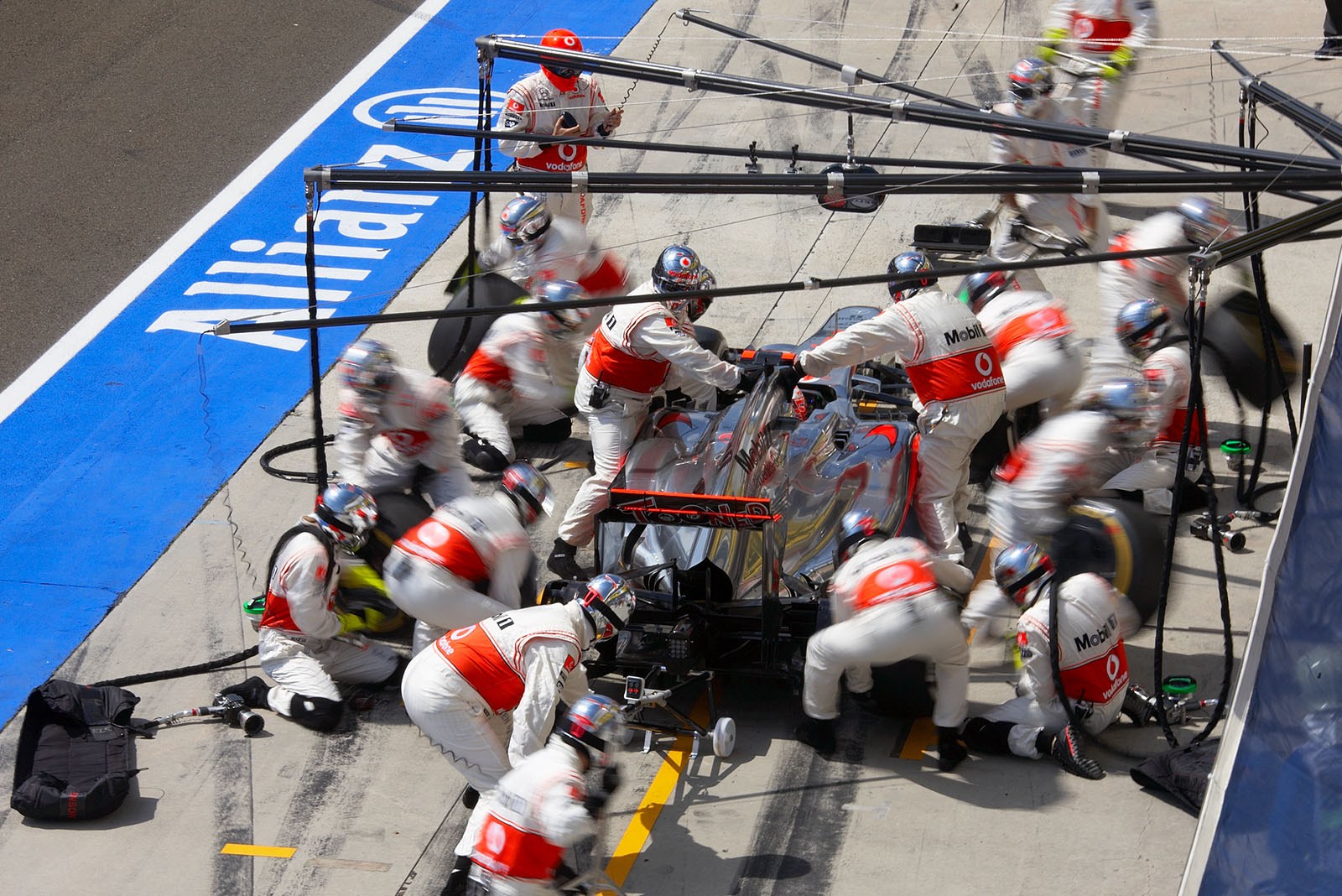 Pit stop of Jenson Button, McLaren Mercedes