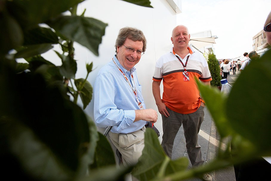 Specialised lawyer Thomas O'Keefe with journalist Dieter Rencken
