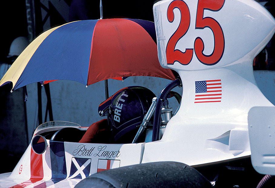 Brett Lunger in a Hesketh-Cosworth 308